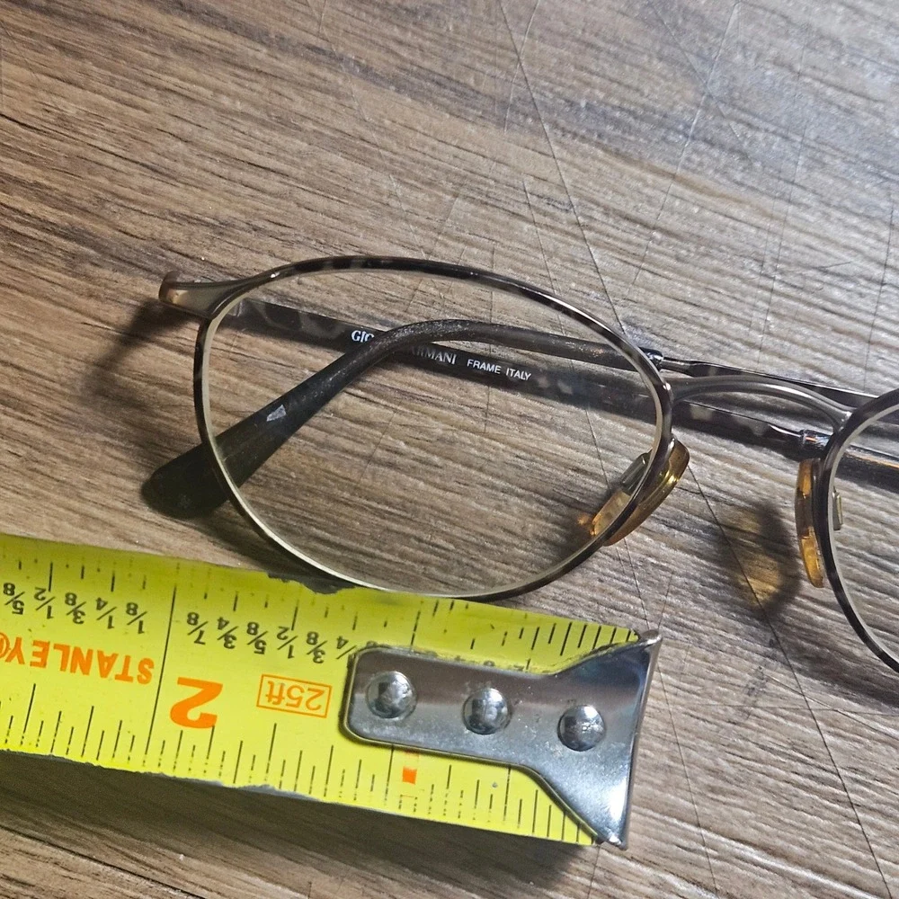 Vintage Giorgio Armani 188 875 Oval Tortoiseshell Eyeglasses Frames 51-18 Italy